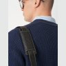 Мужская сумка из фактурной кожи для ноутбука до 13" через плечо Hammonds Flycatcher LB105 черного цвета 107990 modnotak фото - 10