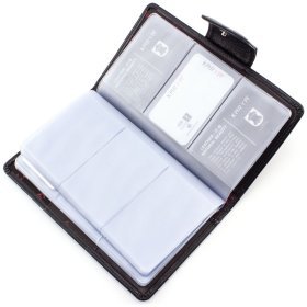 Большая визитница из гладкой кожи KARYA (16583)