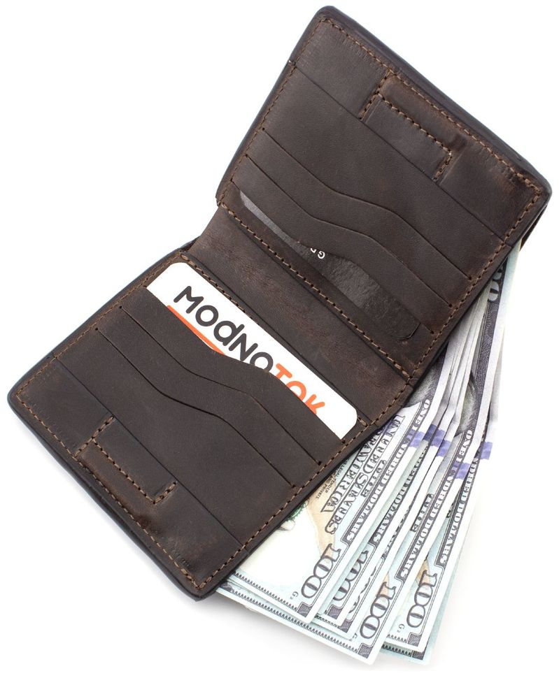 Стильний шкіряний чоловічий гаманець ручної роботи Grande Pelle (13060)