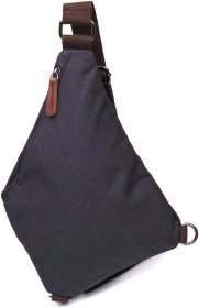 Текстильна чоловіча сумка-слінг чорного кольору Vintage 2422196