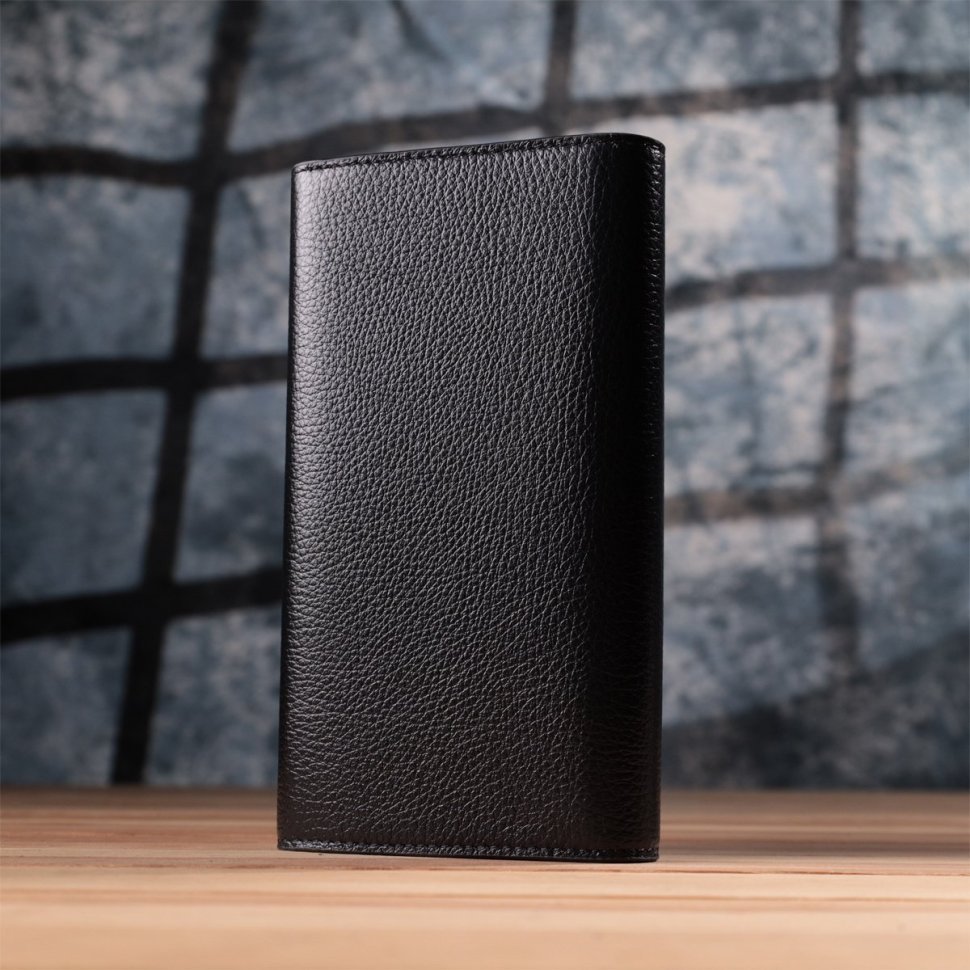 Велике шкіряне жіноче портмоне чорного кольору Tony Bellucci 2422887 modnotak фото №10