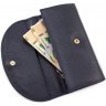 Темно-синій довгий жіночий гаманець з натуральної шкіри з монетницьою Tony Bellucci (12474) - 5