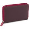 Середній жіночий гаманець з натуральної шкіри фіолетово-рожевого кольору на блискавці Visconti Aruba 69290 - 1