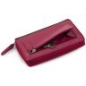 Середній жіночий гаманець з натуральної шкіри фіолетово-рожевого кольору на блискавці Visconti Aruba 69290 - 5