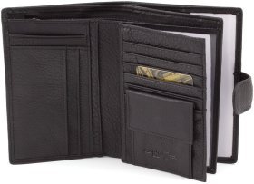 Мужской кожаный кошелек с отделением для паспорта H.T Leather (16756)