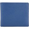 Синий мужской кошелек из натуральной кожи под купюры и карточки Smith&Canova Devere 26826 - 1