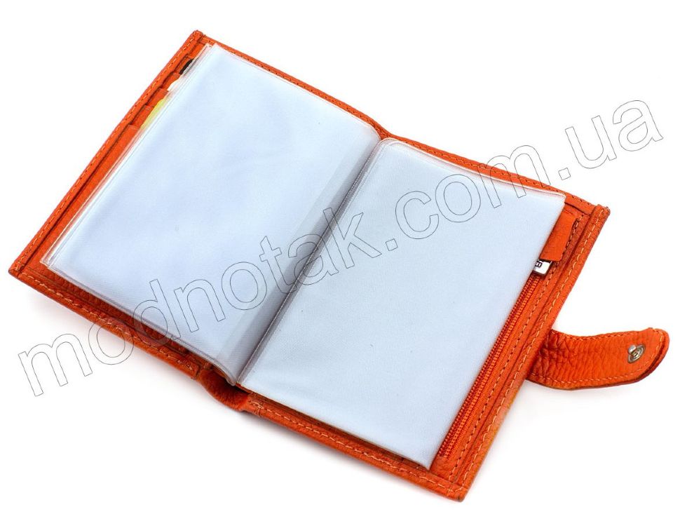 Оранжевая обложка для документов из кожи KARYA (440-031)