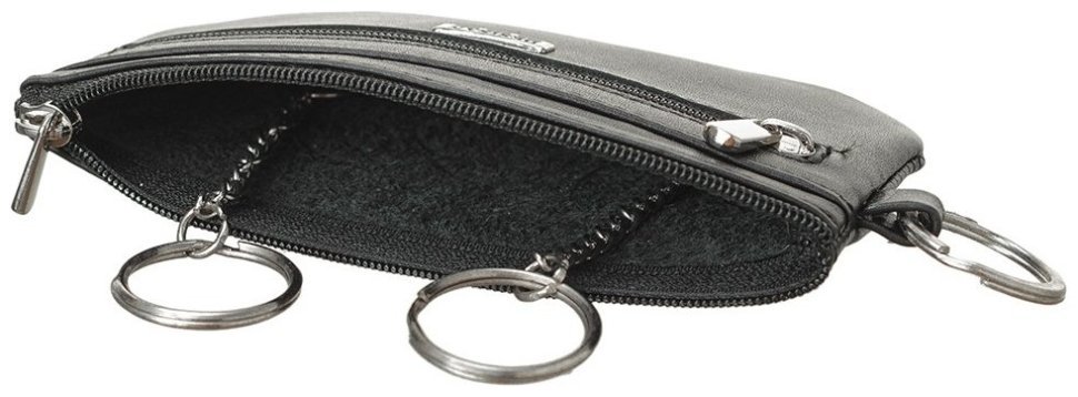 Черная ключница из гладкой кожи на молниевой застежке Desisan 81391 фото №3 Черная ключница из гладкой кожи на молниевой застежке Desisan 81391 modnotak фото №3