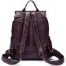 Вместительный рюкзак из натуральной кожи бордового цвета VINTAGE STYLE (14714) - 2