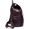 Вместительный рюкзак из натуральной кожи бордового цвета VINTAGE STYLE (14714) - 3