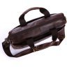 Удобная кожаная сумка - мессенджер с карманом для ноутбука VINTAGE STYLE (14114) - 6