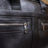 Класична чоловіча ділова сумка для ноутбука чорного кольору VINTAGE STYLE (14625) - 8