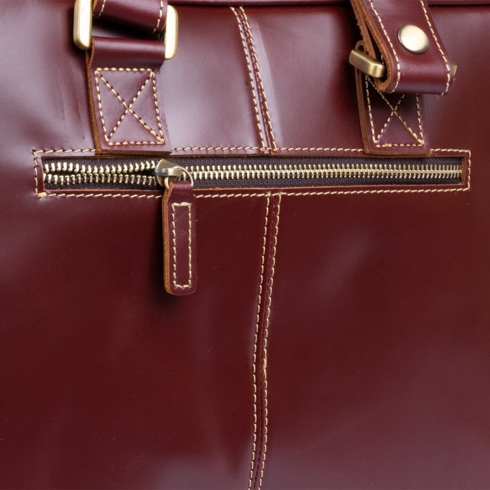 Большая деловая сумка - портфель из натуральной кожи VINTAGE STYLE (14776)