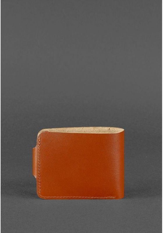 Небольшое портмоне светло-коричневого цвета из натуральной кожи BlankNote (12571)