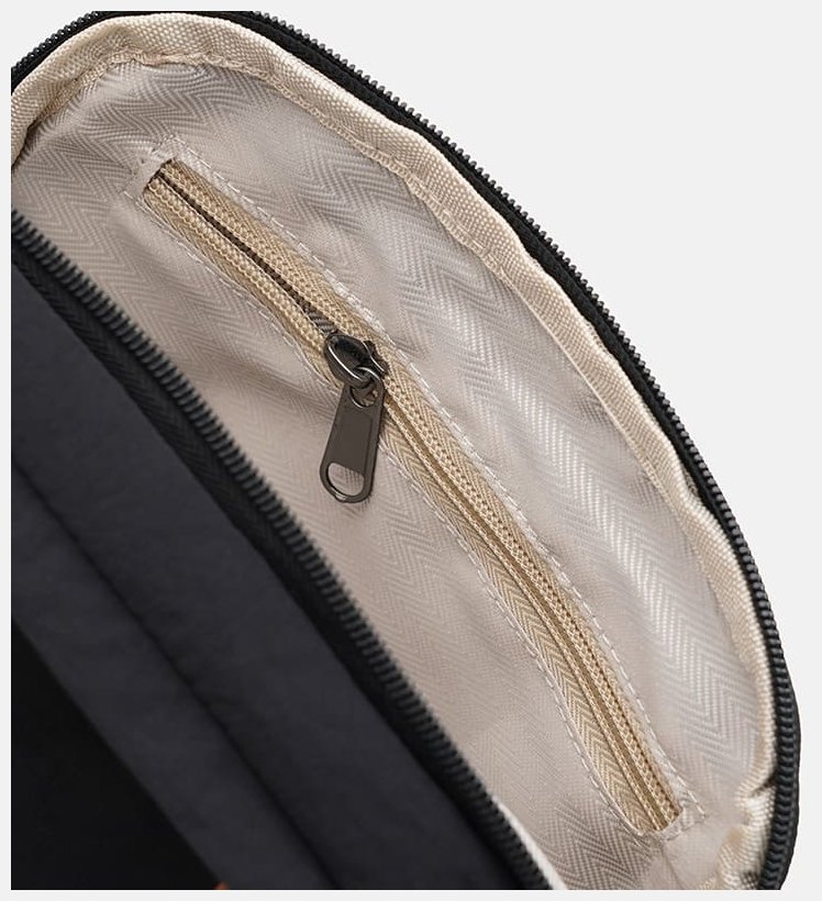 Жіноча сумка кросбоді із міцного текстилю через плече Monsen 104491 чорного кольору modnotak фото №5