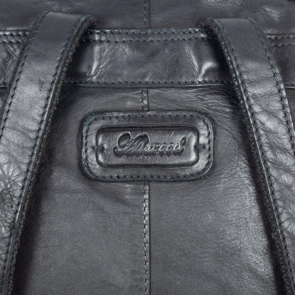 Мужской рюкзак из натуральной кожи на 1 отделение Ashwood Ruben черного цвета 94491 (Великобритания) modnotak фото №9