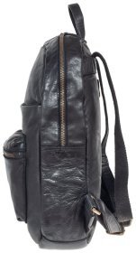 Чоловічий рюкзак з натуральної шкіри на 1 відділення Ashwood Ruben чорного кольору 94491 (Велика Британія)