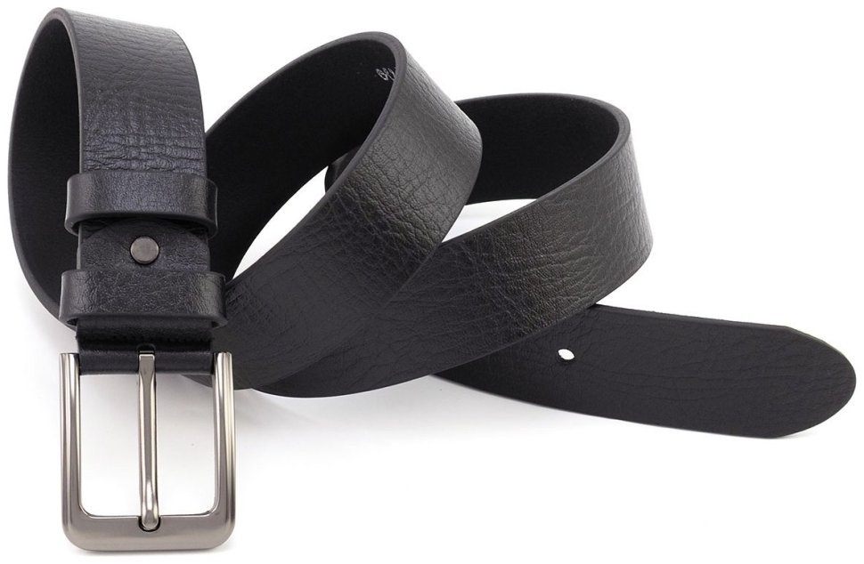 Классический мужской ремень из итальянской кожи Gherardini 40811 черный фото №4 Классический мужской ремень из итальянской кожи Gherardini 40811 черный modnotak фото №4