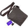 Повседневная мужская сумка-планшет коричневого цвета из натуральной кожи Leather Collection (11116) - 5