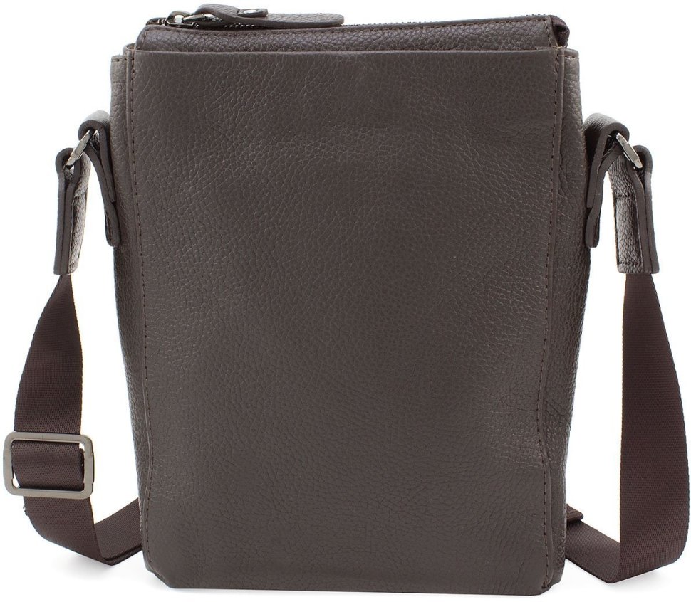 Повседневная мужская сумка-планшет коричневого цвета из натуральной кожи Leather Collection (11116)