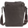 Повседневная мужская сумка-планшет коричневого цвета из натуральной кожи Leather Collection (11116) - 4