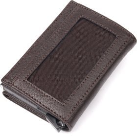 Темно-коричневая визитница из натуральной кожи KARYA (2420977)