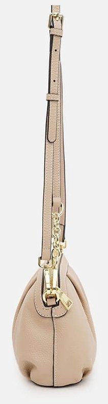 Стильная женская сумка из фактурной кожи на плече бежевого цвета Borsa Leather 94691 фото №4 Стильная женская сумка из фактурной кожи на плече бежевого цвета Borsa Leather 94691 modnotak фото №4