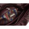 Шкіряна жіноча сумка-хобо у марсаловому кольорі KARYA (21024) - 6