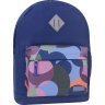 Синій текстильний рюкзак для міста з принтом Bagland (55491) - 1