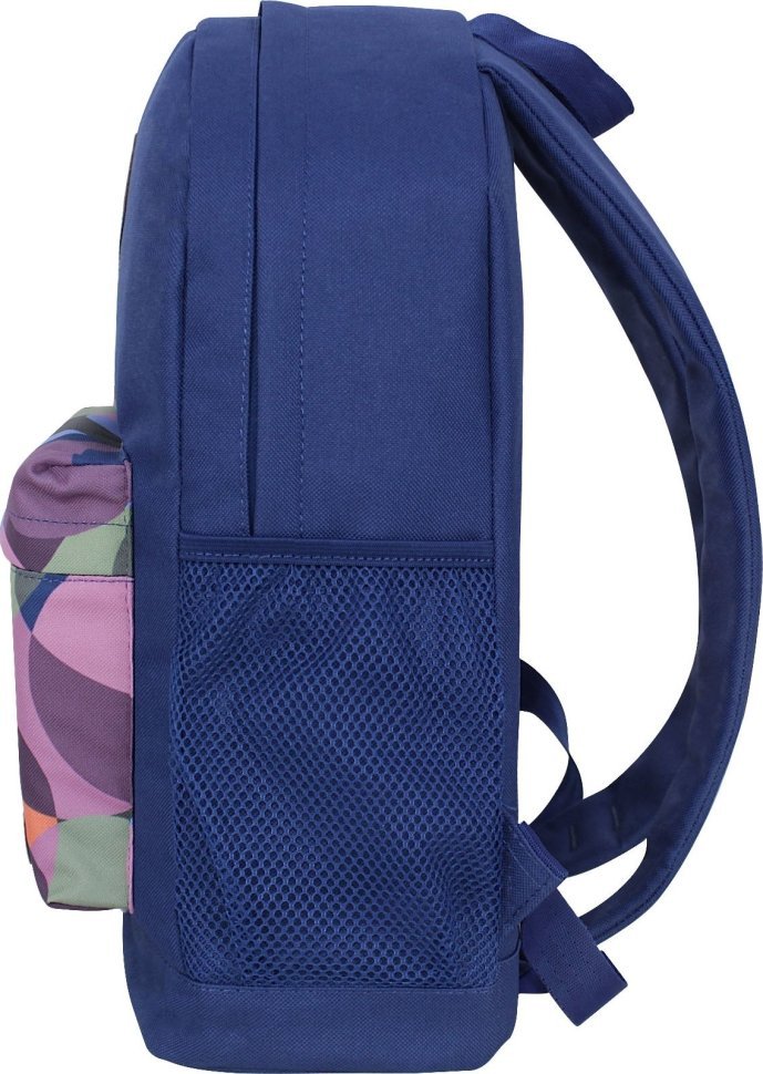 Синій текстильний рюкзак для міста з принтом Bagland (55491)