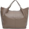 Велика жіноча шкіряна сумка коричневого кольору з ручками Ricco Grande (21281) - 1