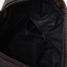 Невелика чоловіча шкіряна сумка-планшет темно-коричневого через плече Keizer (55991) - 5
