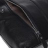 Добротная мужская сумка-планшет на плечо из натуральной кожи черного окраса Borsa Leather (21322) - 8