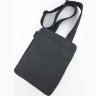 Мужская кожаная сумка на два отделения черного цвета VATTO (12132) - 1