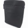 Чоловіча шкіряна сумка на два відділення чорного кольору VATTO (12132) - 4
