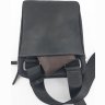 Мужская кожаная сумка на два отделения черного цвета VATTO (12132) - 8
