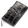 Мужской кошелек-клатч из натуральной кожи крокодила черного цвета CROCODILE LEATHER (024-18024) - 1