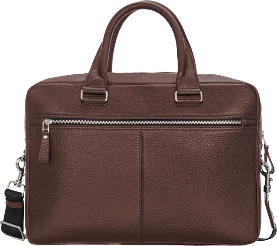 Шкіряна сумка для ноутбука 15 дюймів у коричневому кольорі Issa Hara (21185)