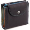 Шкіряний жіночий гаманець чорного кольору з монетницею ST Leather 1767291 - 1