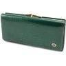 Зелений лаковий гаманець з великою монетницьою ST Leather (16286) - 1