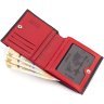 Черно-красный маленький женский кошелек из натуральной кожи Karya 67491 - 7