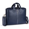 Кожаная сумка с плечевым ремнем для ноутбука до 13" Hammonds Flycatcher LB105 синего цвета 107991 modnotak фото - 3