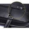 Мужская деловая кожаная сумка-портфель черного цвета Tiding Bag (19440) - 6