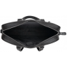 Чоловіча ділова шкіряна сумка-портфель чорного кольору Tiding Bag (19440) - 7
