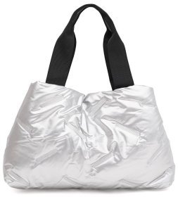 Женская сумка из качественного текстиля серого цвета Monsen 88891