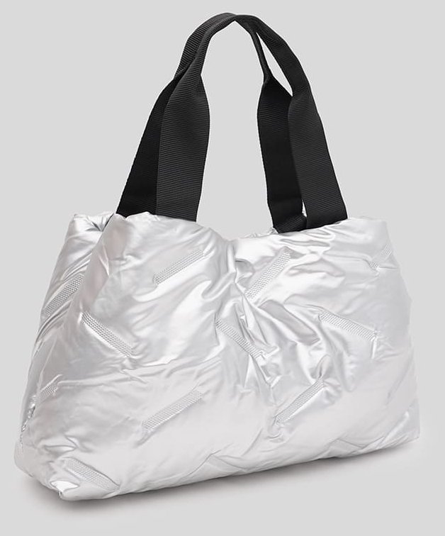 Женская сумка из качественного текстиля серого цвета Monsen 88891 modnotak фото №2