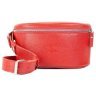 Красная женская сумка-бананка из фактурной кожи высокого качества BlankNote Explorer S 78991 - 2