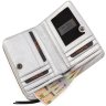 Кожаный женский кошелек серебристого цвета с монетницей Tony Bellucci (12488) - 5