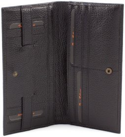 Шкіряний купюрник з натуральної шкіри в чорному кольорі Tony Bellucci (12446)