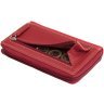 Красный женский кошелек среднего размера из натуральной кожи на молнии Visconti Aruba 69291 - 11